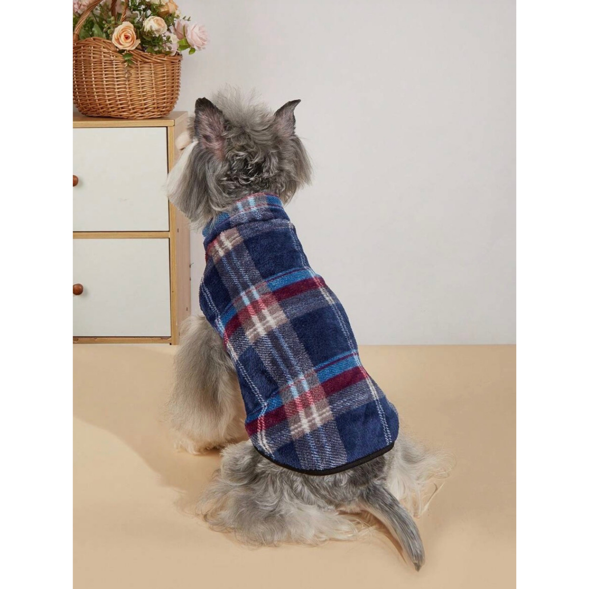 4Pets - Ropa Invernal A Cuadros - Azul