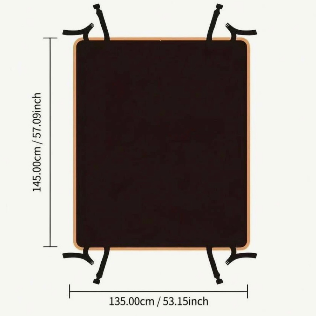 4Pets - Cobertor Impermeable De Asientos Traseros - Negro