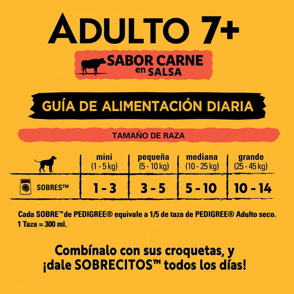 Pedigree - Perros Senior +7 - Carne - Pouch