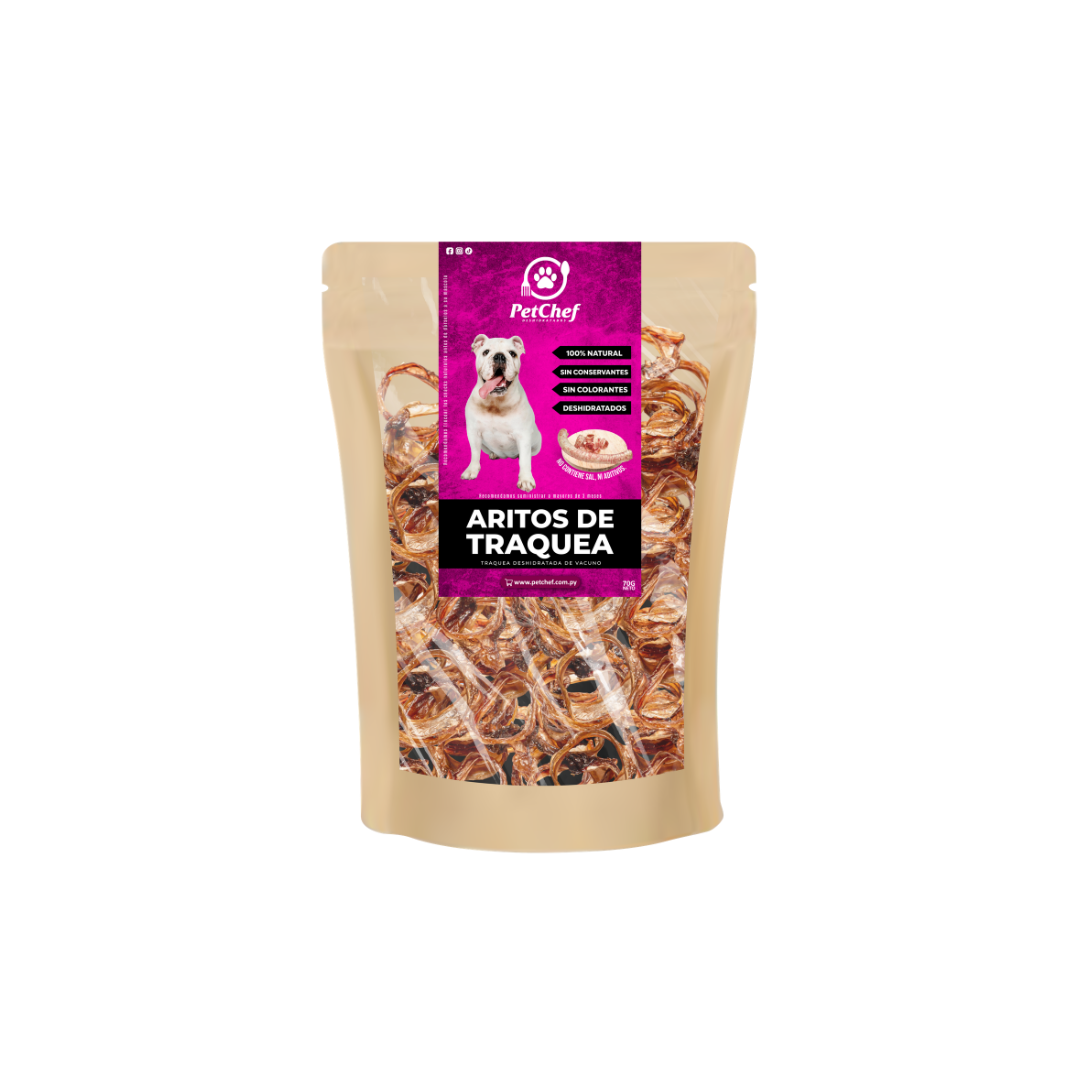 Petchef - Snack Natural - Aritos De Traquea Vacuno - Sobre
