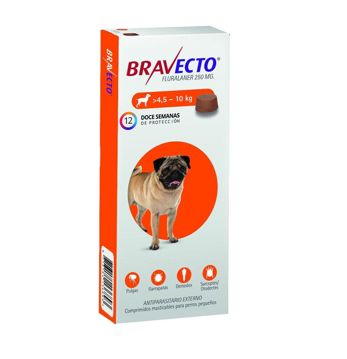 Bravecto 3M - Perros Antiparasitario Masticable - 4.5-10 kg