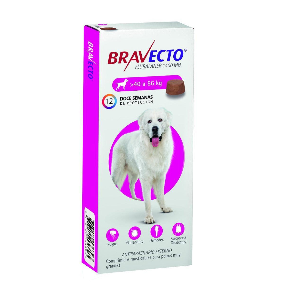 Bravecto 3M - Perros Antiparasitario Masticable - 40-56 kg