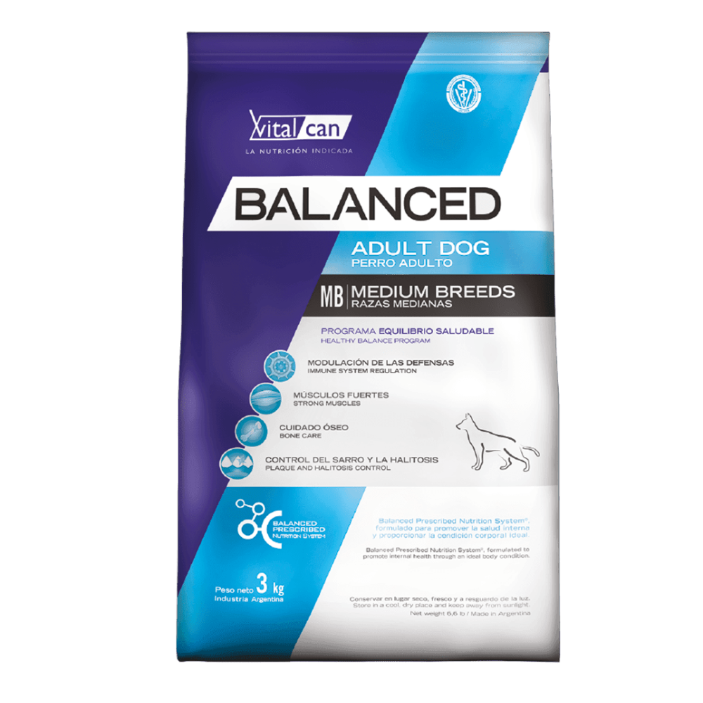 Vitalcan Balanced - Perros Adultos Medianos
