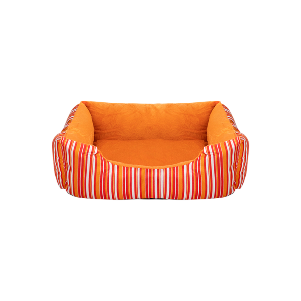 Pawise - Cama Para Perros Rayas Naranja