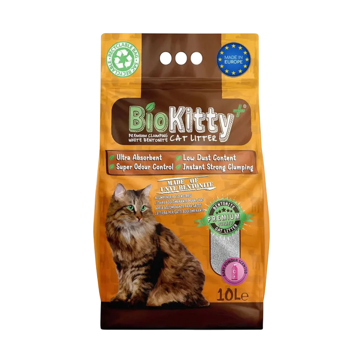 Biokitty - Arena Sanitaria Gato - Polvo De Bebé