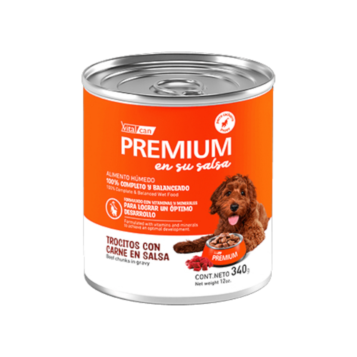 Vitalcan Wet - Perros - Premium Cachorros - Carne - Lata