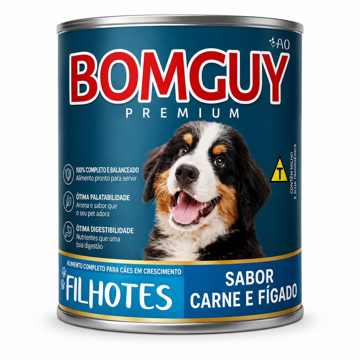 Bomguy - Lata Premium Perro Cachorro Carne E Hígado