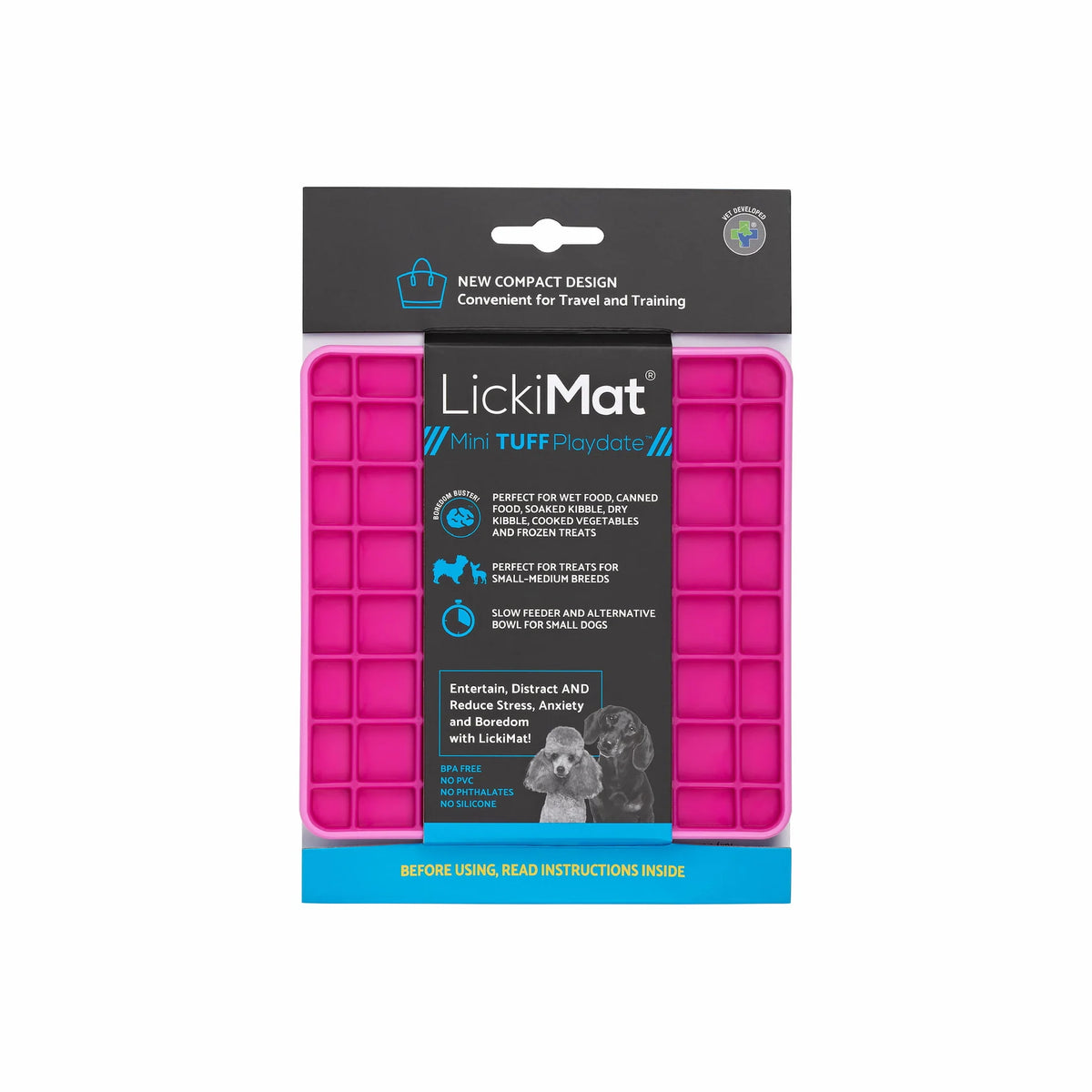 Lickimat - Mini Tuff Playdate Fucsia