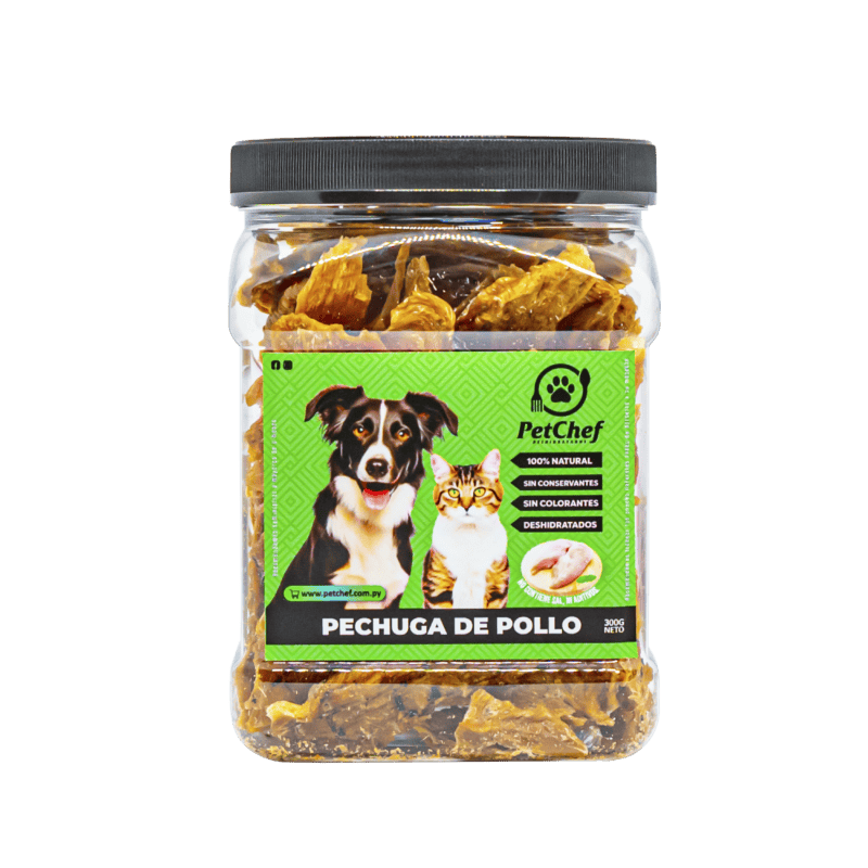 Petchef - Snack Natural - Pechuga De Pollo - Frasco