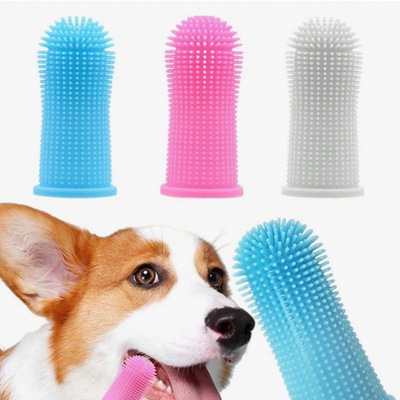 4Pets - Cepillo De Dientes De Silicona Para Mascotas