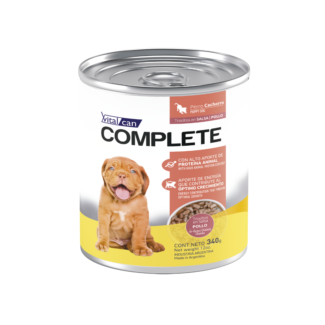 Vitalcan - Complete Trocitos En Salsa Pollo Perro Cachorro