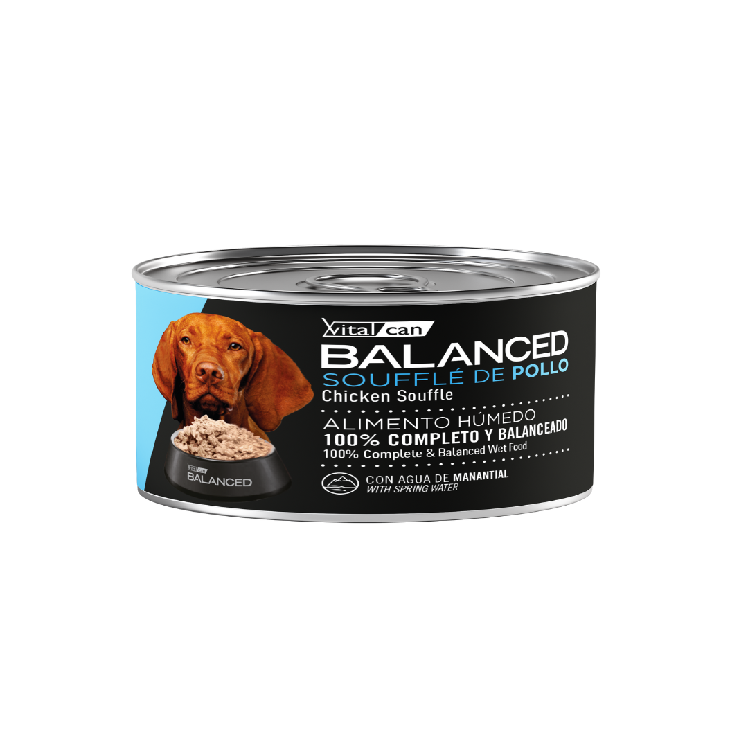 Vitalcan Wet - Perros - Balanced Souffle Adultos - Pollo - Lata