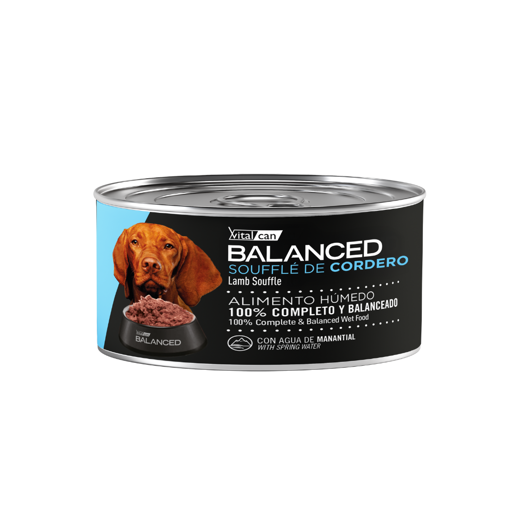 Vitalcan Wet - Perros - Balanced Souffle Adultos - Cordero - Lata