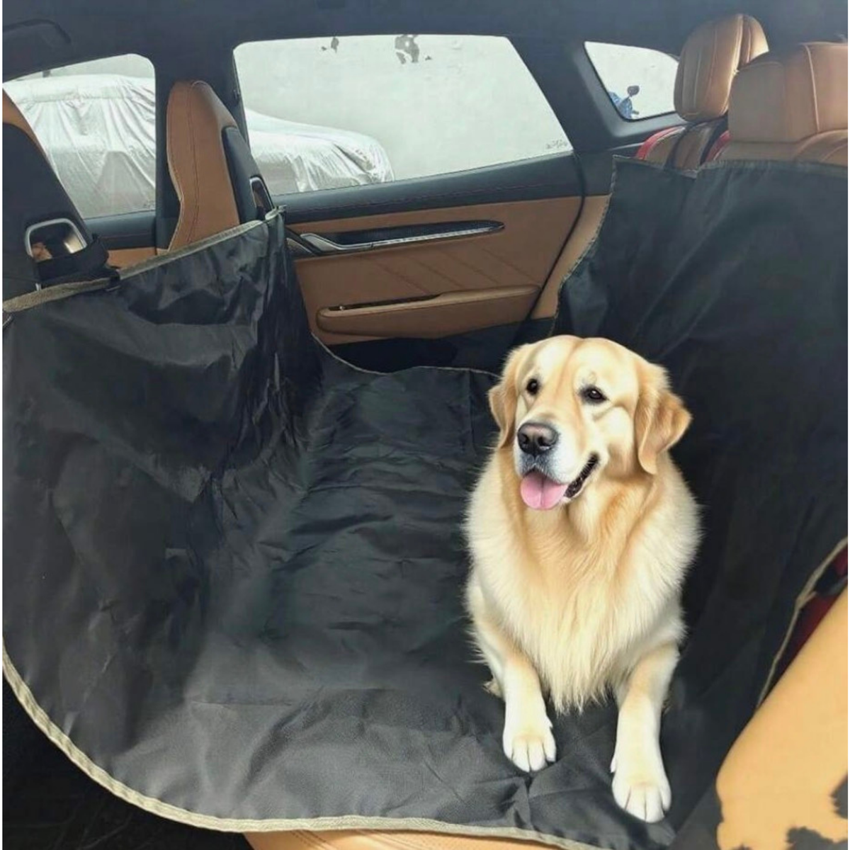 4Pets - Cobertor Impermeable De Asientos Traseros - Negro