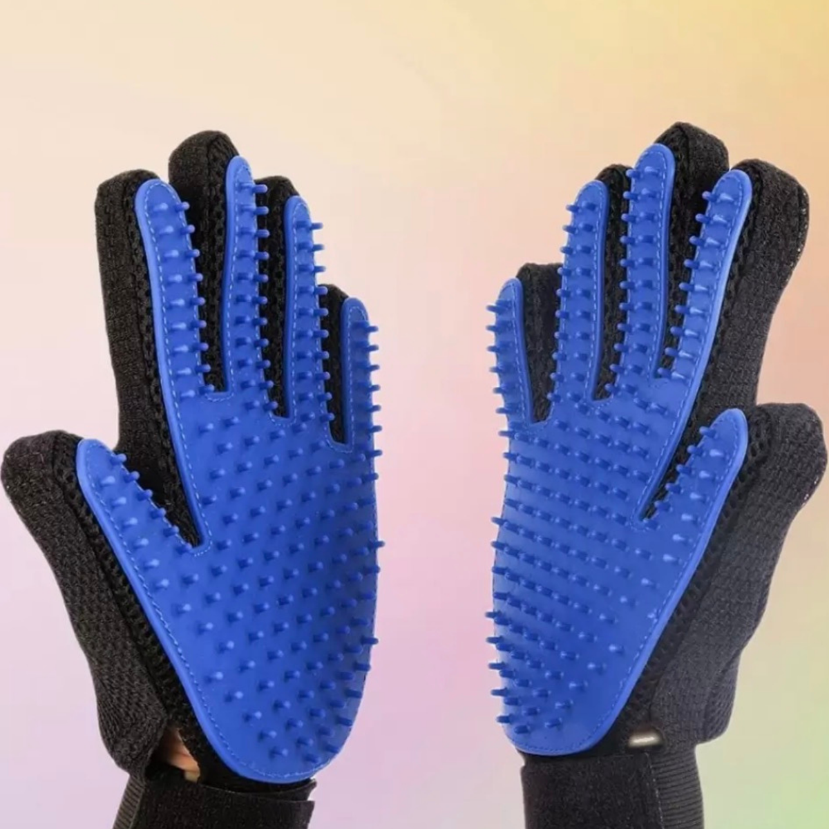 4Pets - Guante Para Masajes - Azul
