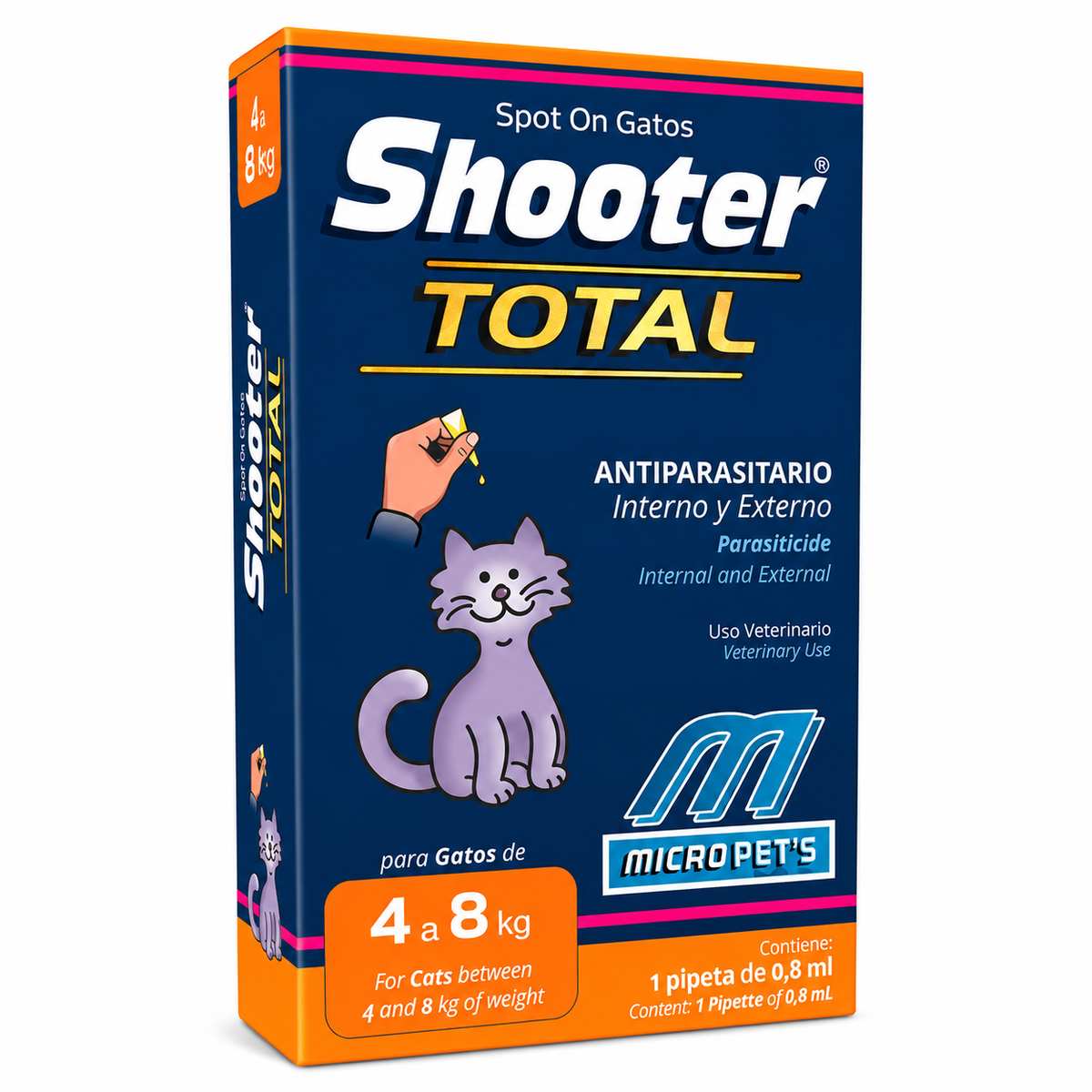 Microsules - Gatos - Shooter Total Pipeta Spot On