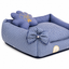 Sweet Pet - Cama Hipoalergénica Monalisa Ajedrez Azul