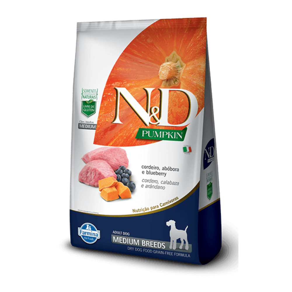 N&D Pumpkin - Perros Adultos Medianos - Cordero