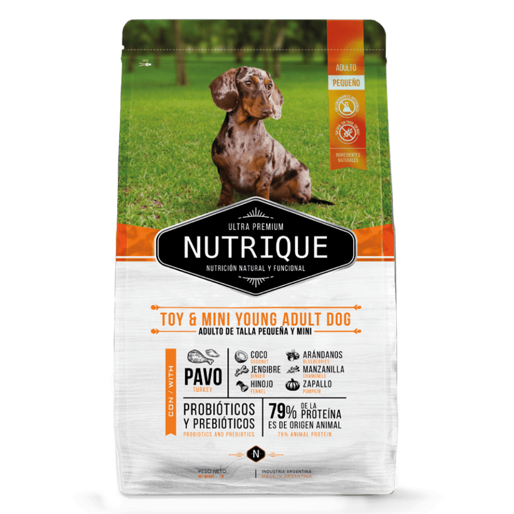 Nutrique - Perros Adultos Pequeños & Mini - Pavo