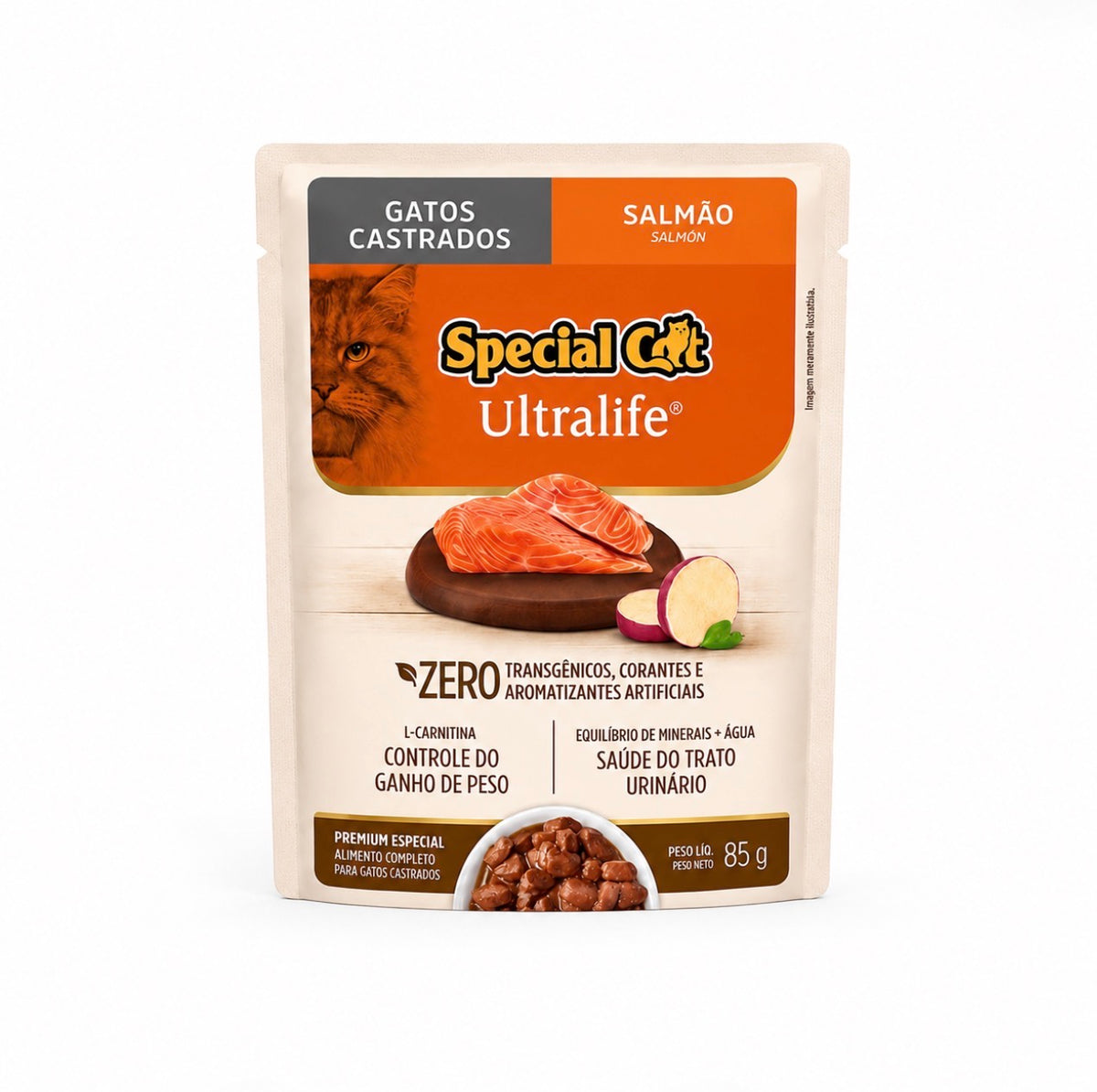 Special Cat - Gatos - Ultralife Castrados - Salmon - Pouch