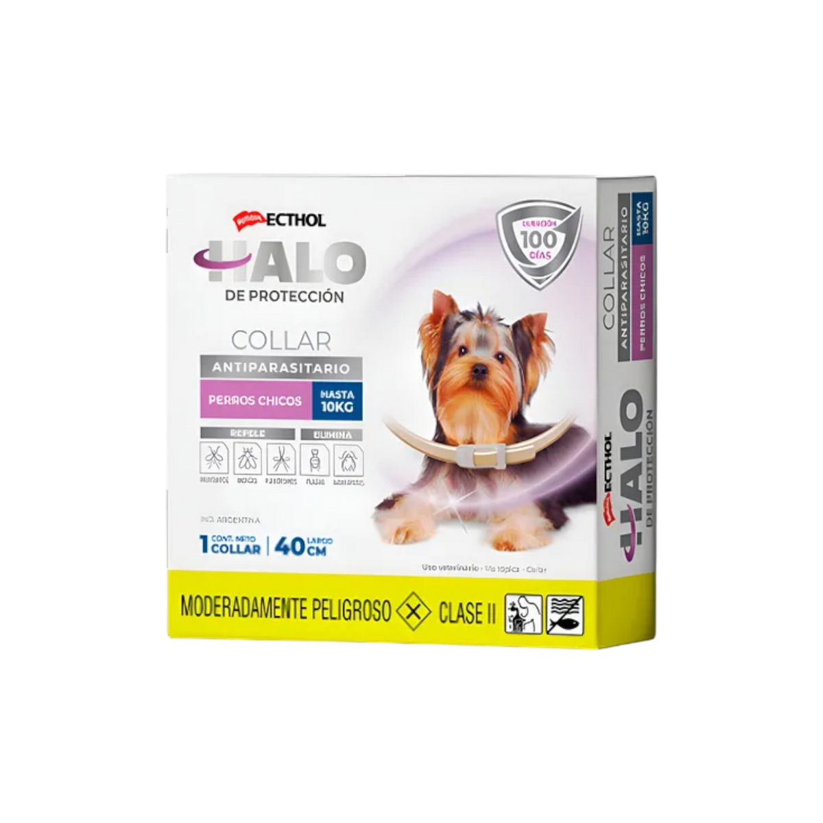 Holliday - Ecthol Halo Collar Antiparasitario Perros - Hasta 10 Kg