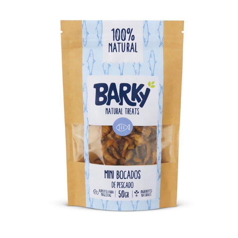 Barky - Snack Natural - Mini Bocados De Pescado