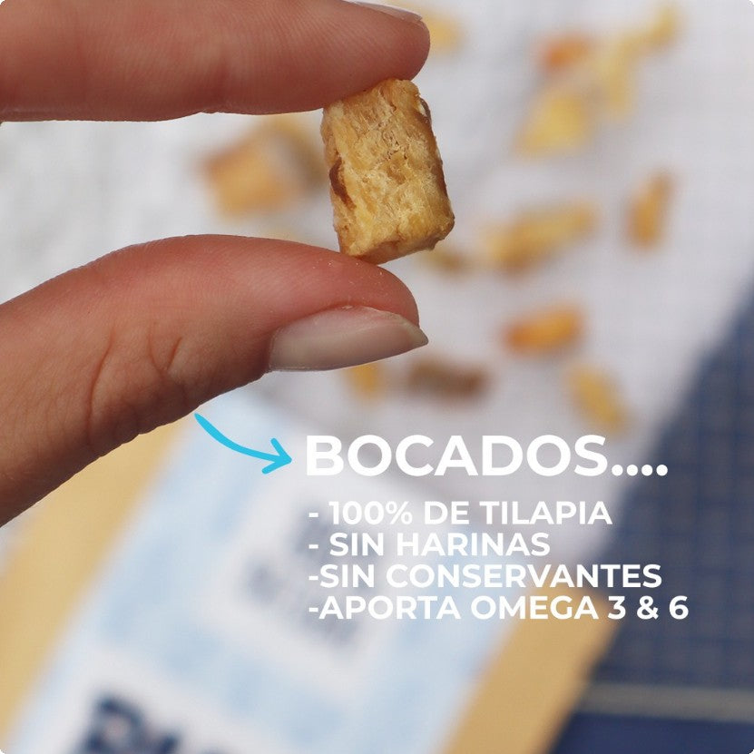 Barky - Snack Natural - Mini Bocados De Pescado