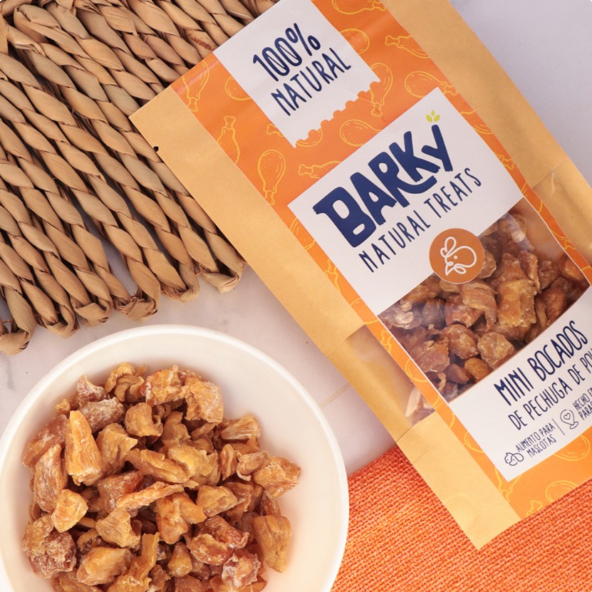 Barky - Snack Natural - Mini Bocados De Pechuga De Pollo