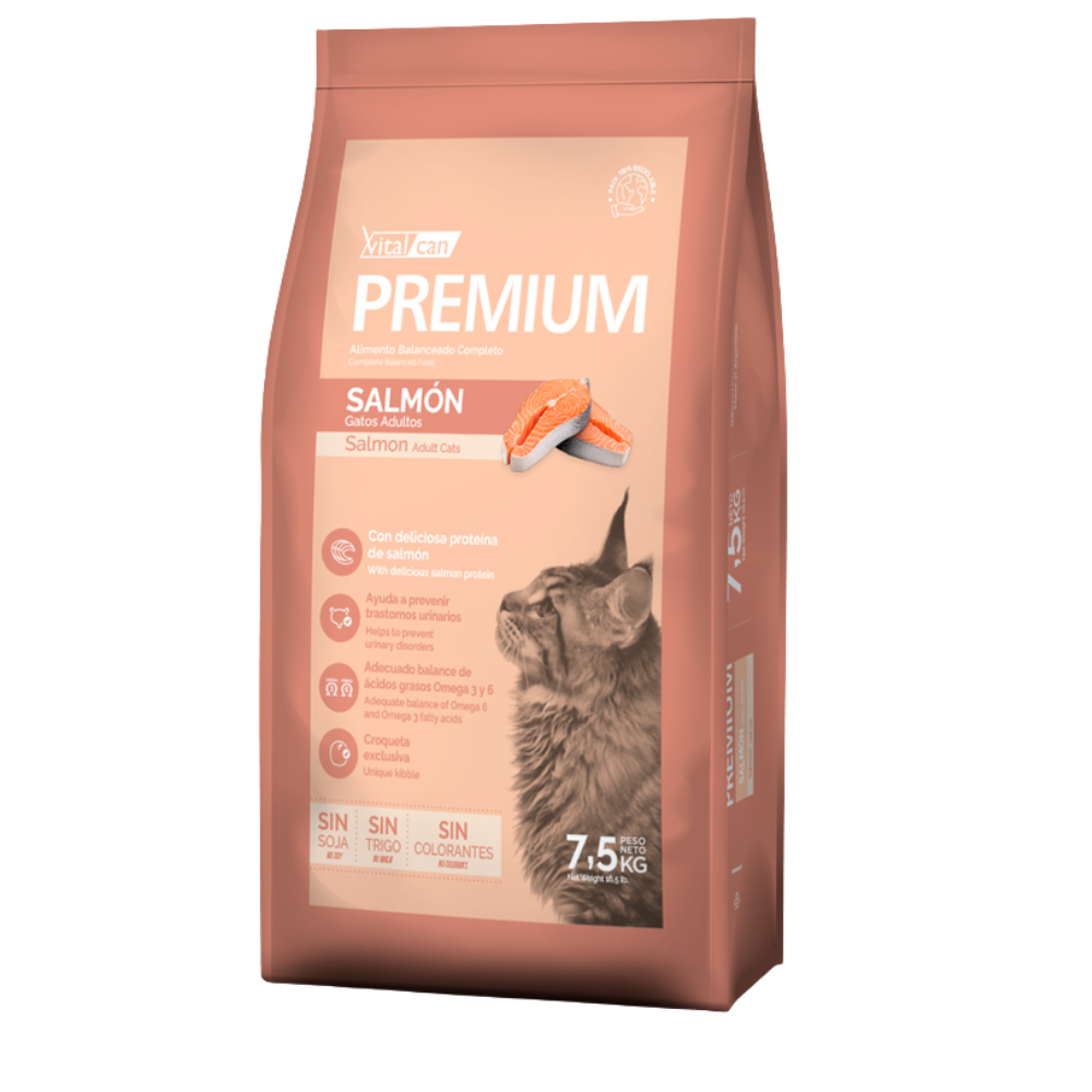 Vitalcan Premium - Gatos Adultos - Salmon