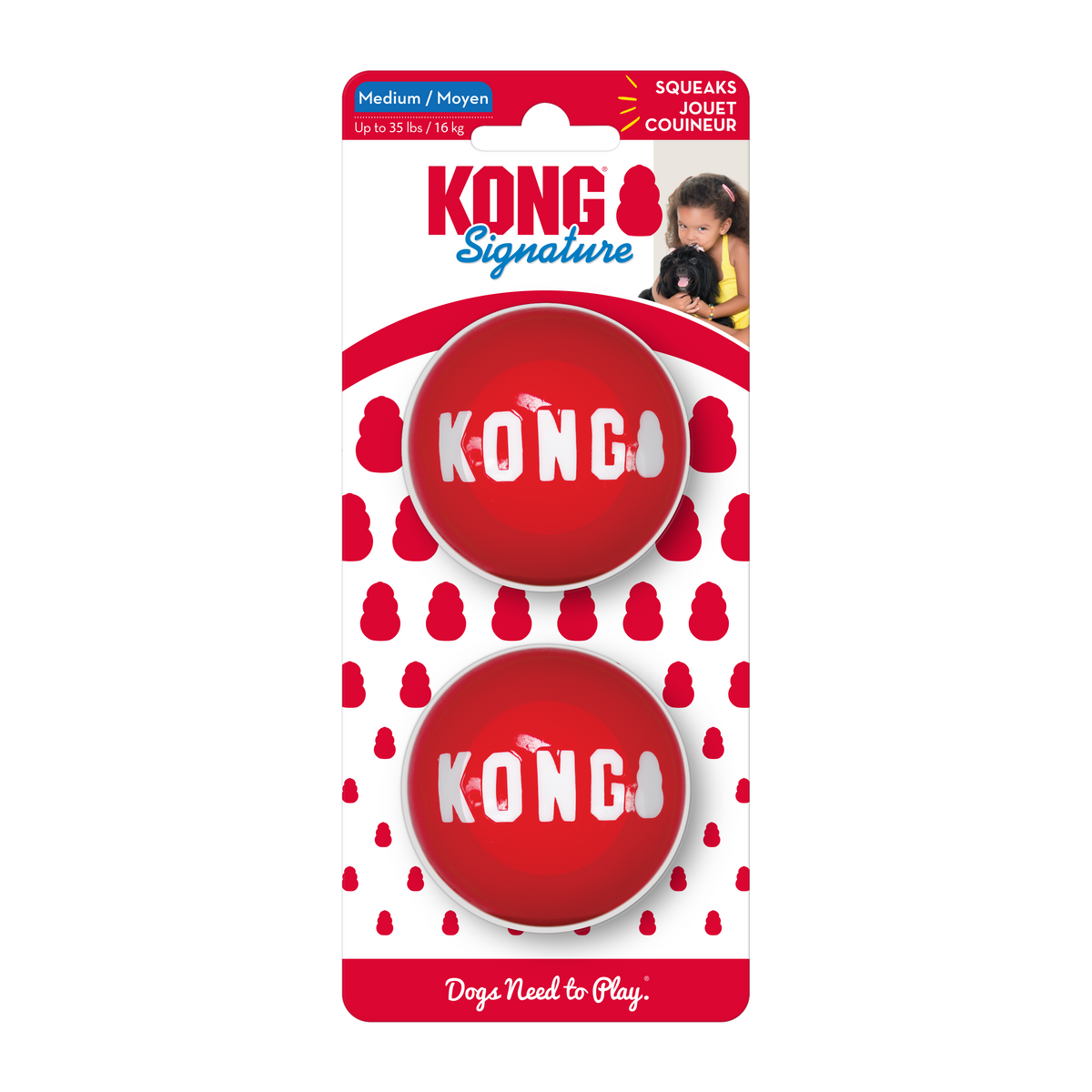 Kong - Perros Signature Balls (2 uds)
