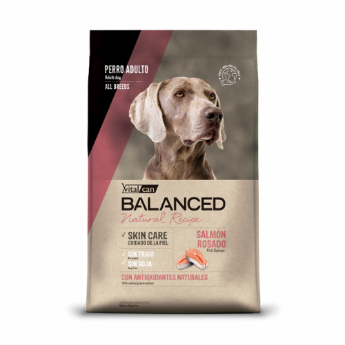 Vitalcan Balanced Natural Recipe - Perros Adultos - Salmon Rosado