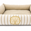 Sweet Pet - Cama Hipoalergénica Rayas Beige