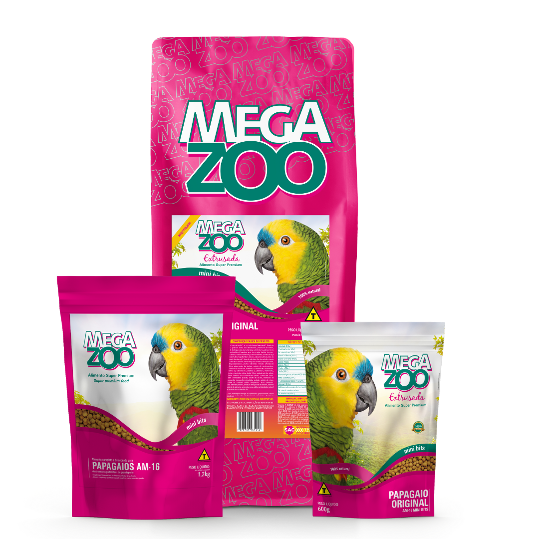 Megazoo - Extrusada para Loros Papagayo