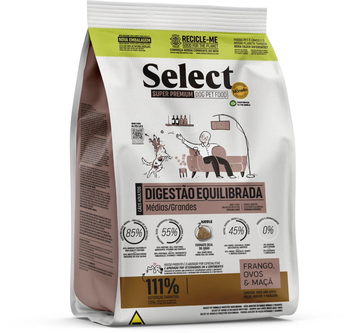 Select - Perros Adultos Medianos & Grandes - Digestion Equilibrada