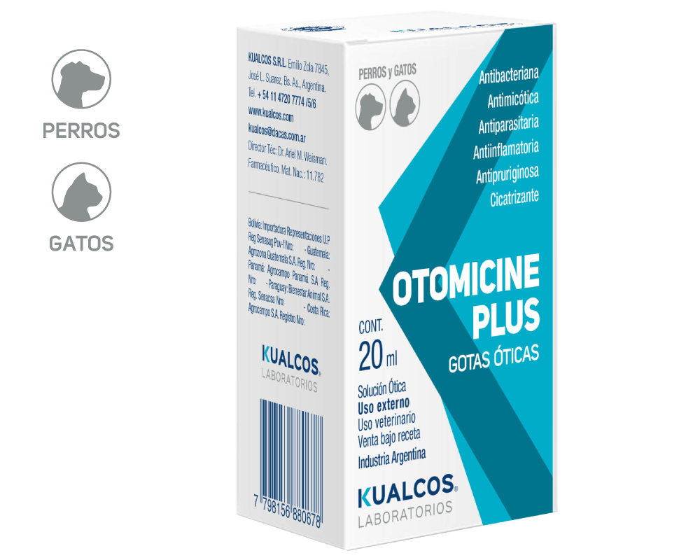 Kualcos - Otomicine Plus Gotas Oticas