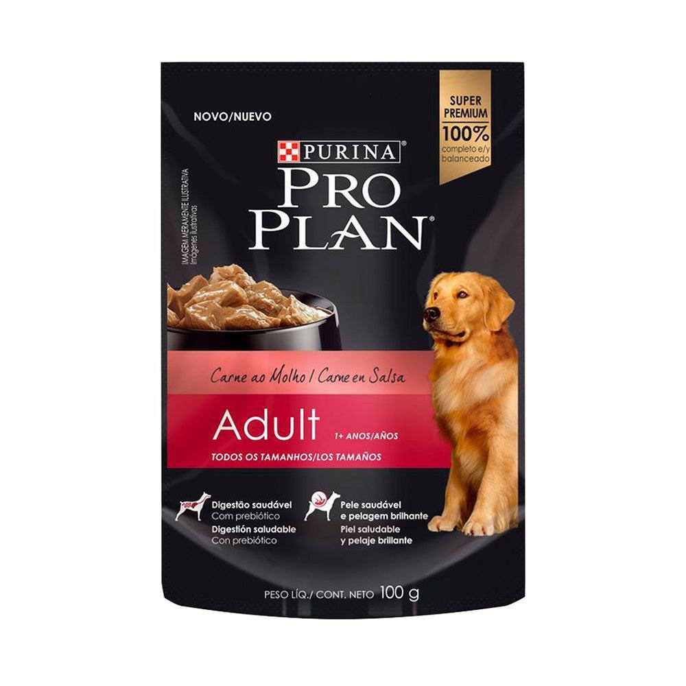 Pro Plan - Perros Adultos - Carne Pouch