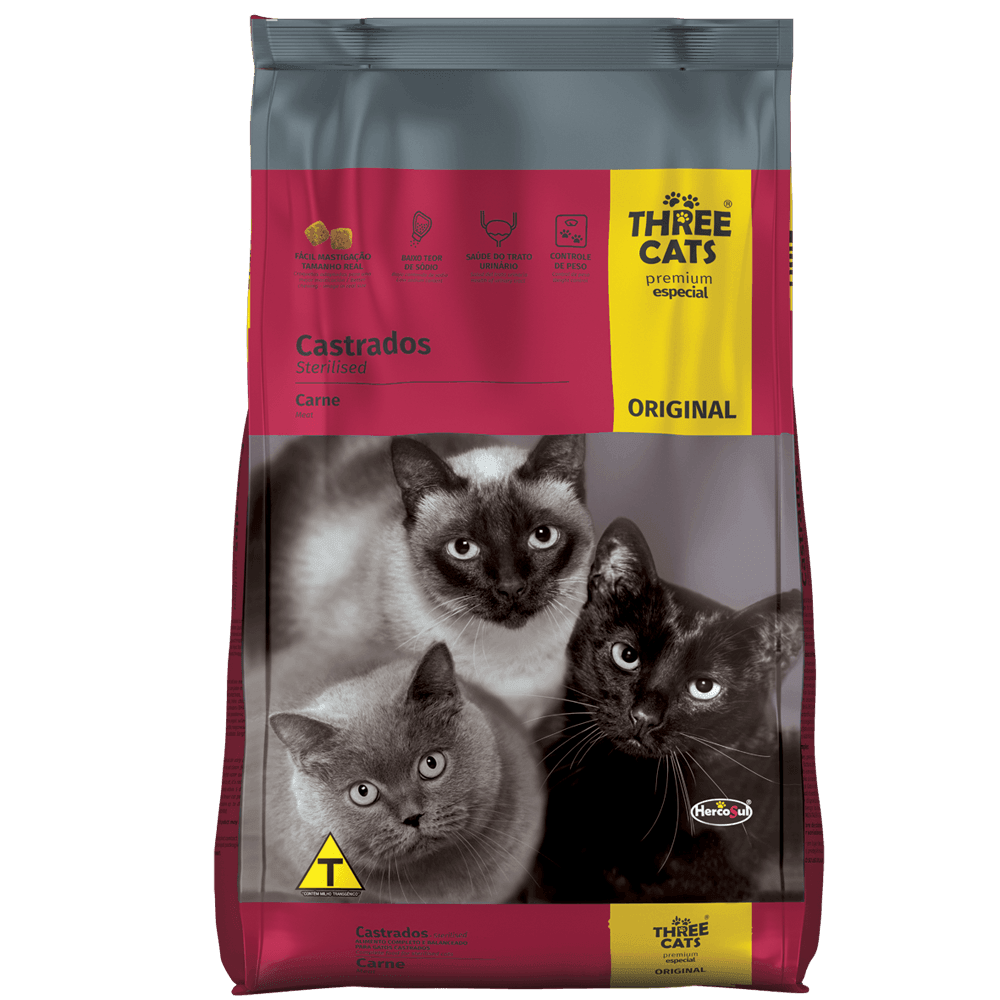 Three Cats - Gatos Castrados - Original Carne