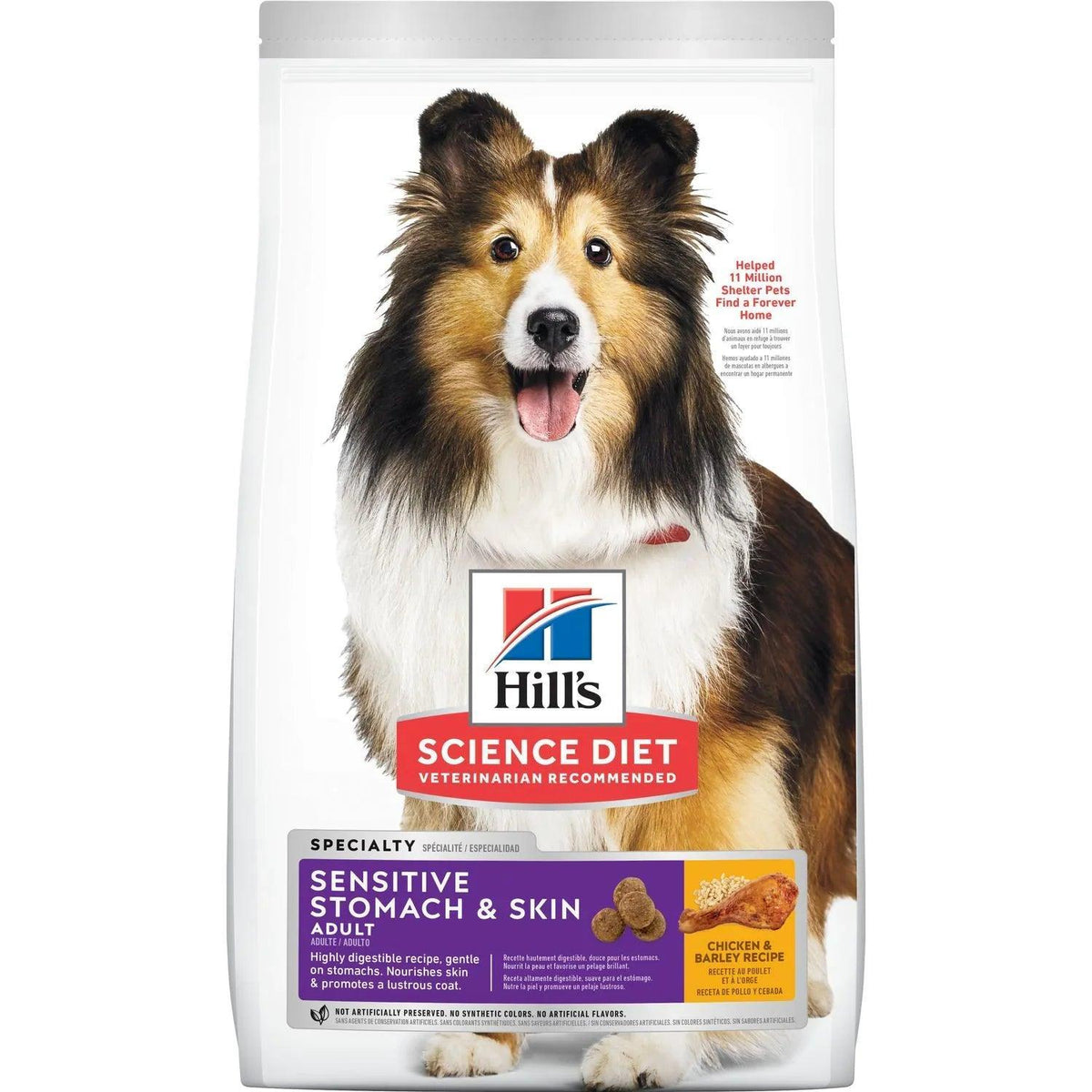 Hill's - Perros Adultos Mediano Grande Estómago & Piel Sensible