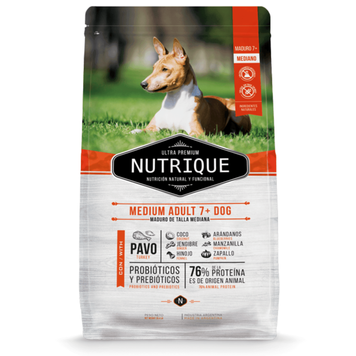 Nutrique - Perros Adultos Medianos Senior +7 - Pavo